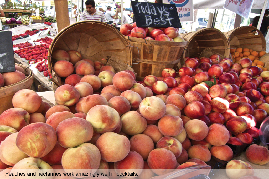 Peaches and nectarines work amazingly well in fruit cocktails.