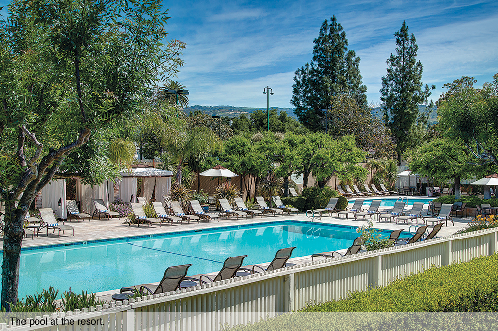 The pool at the resort.